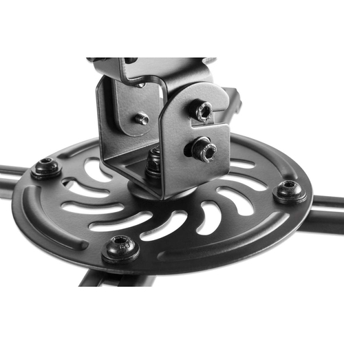 Manhattan Projector Mount, Ceiling, Universal, Tilt, Swivel & Rotate, Height: 15cm, Max 13.5kg, Black, Lifetime Warranty. 