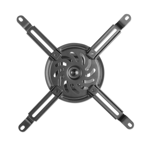 Manhattan Projector Mount, Ceiling, Universal, Tilt, Swivel & Rotate, Height: 15cm, Max 13.5kg, Black, Lifetime Warranty. 