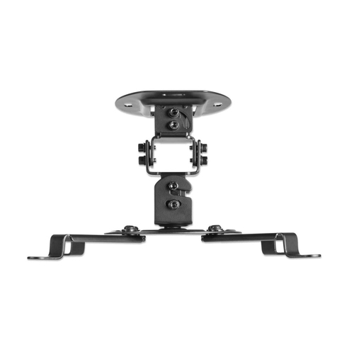 Manhattan Projector Mount, Ceiling, Universal, Tilt, Swivel & Rotate, Height: 15cm, Max 13.5kg, Black, Lifetime Warranty. 