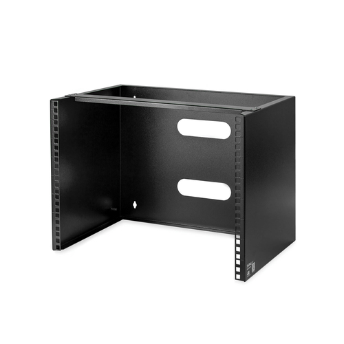 StarTech.com WALLMOUNT8. Typ: Wandmontiertes Regal, Rack-Kapazität: 8U, Höchstgewichtskapazität: 36,3 kg. Gewicht: 5,7 kg.