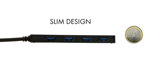 i-tec Advance USB-C Slim Passive HUB 4 Port. Hostschnittstelle: USB 3.2 Gen 2 (3.1 Gen 2) Type-C, Hub-Schnittstellen: USB 