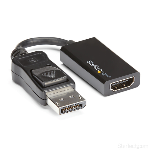 StarTech.com DisplayPort to HDMI Adapter - 4K DP to HDMI Converter - UHD 4K 60Hz - 1 x 20-pin DisplayPort 1.4 Digital Audi
