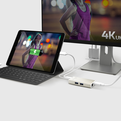 j5create JCA374-N USB Type-C Multi-Adapter. Connectivity technology: Wired, Host interface: USB Type-C, USB Power Delivery