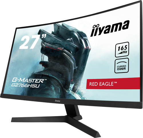 iiyama G-MASTER Red Eagle G2766HSU-B1 27" Class Full HD Curved Screen Gaming LCD Monitor - 16:9 - Matte Black - 68.6 cm (2
