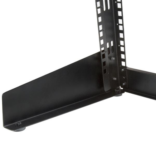 StarTech.com 8U Desktop Rack - 2-Post Open Frame Rack - 19in Open Frame Desktop Rail Rack - 8U - Steel - 50.12 kg Maximum 