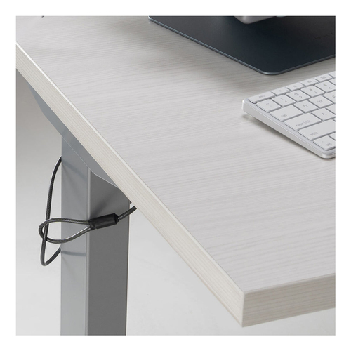 Targus HyperShield HS5910GL Cable Lock For Notebook - 198.12 cm (78"") Cable - Portable - Keyed Lock - Silver - Galvanized