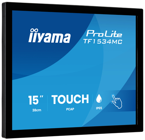 iiyama ProLite TF1534MC-B8X. Bildschirmdiagonale: 38,1 cm (15"), Display-Auflösung: 1024 x 768 Pixel, HD-Typ: XGA, Bildsch