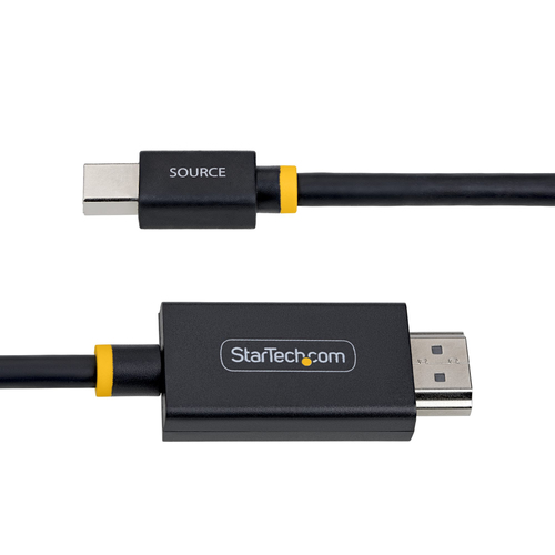 StarTech.com 1M-MDP-HDMI2-4K60. Kabellänge: 1 m, Anschluss 1: Mini DisplayPort, Anschluss 2: HDMI Typ A (Standard). Konfor