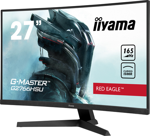 iiyama G-MASTER Red Eagle G2766HSU-B1 27" Class Full HD Curved Screen Gaming LCD Monitor - 16:9 - Matte Black - 68.6 cm (2