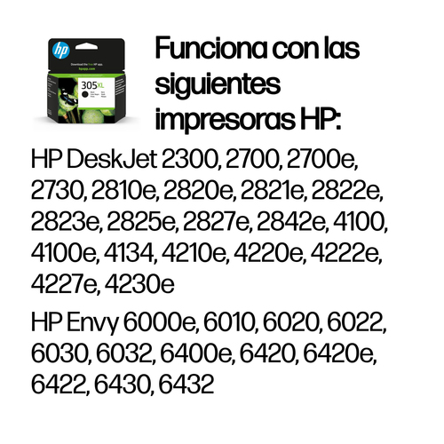 HP 305XL HIGH YIELD BLACK