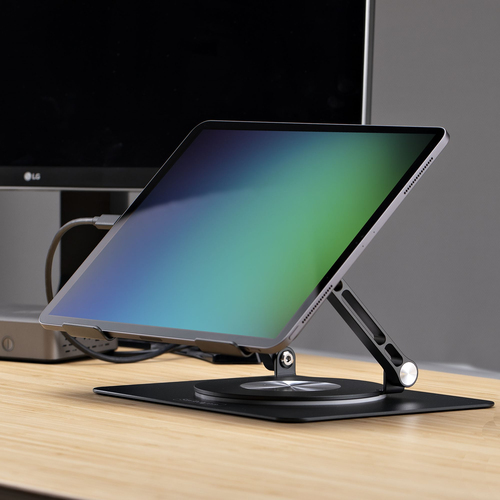StarTech.com ATFR-LAPTOP-RISER. Produkttyp: Laptop-Ständer, Produktfarbe: Silber, Materialien: Aluminium. Swivel Winkel: 3