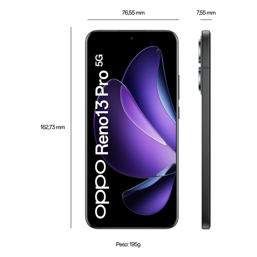 Smartphone Oppo Reno13 Pro 5G CPH2697 512 GB - 5G - 17,3 cm (6,8") AMOLED Full HD Plus 1272 x 2800 - Octa-core (Cortex A71