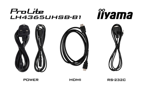iiyama ProLite LH4365UHSB-B1 1092,20 mm LCD Digital-Signage-Display - 24 Stunden/7 Tage Betrieb - IPS-Technologie (In-Plan