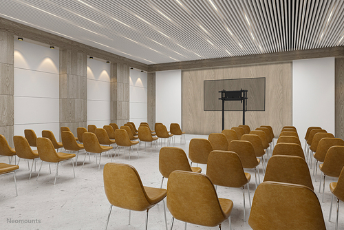 Neomounts MOVE Lift XL FL55-975BL1 Display Cart - 160 kg Load Capacity - 4 Casters - Steel - 125.30 cm (49.33") Width x 81