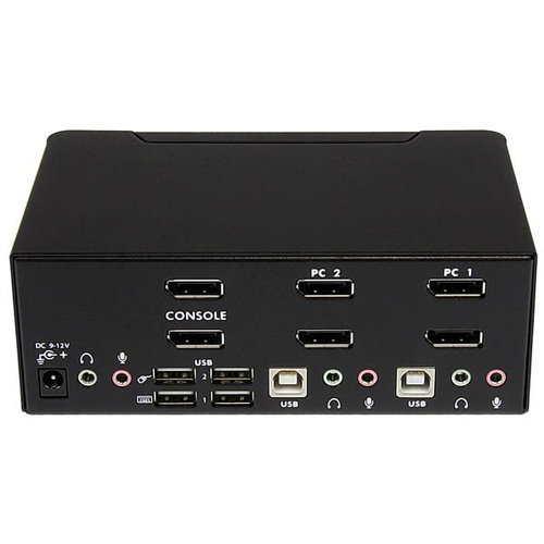 StarTech.com KVM Switchbox - TAA Compliant - 2 Computer(s) - 1 Local User(s) - 4K - 3840 x 2160 - 6 x USB - USB 2.0 - 6 x 