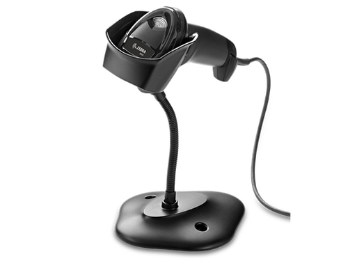 Zebra DS2208-SR BLACK (WITH STAND) USB KIT: DS2208-SR00007ZZWW SCANNER, CBA-U21-S07ZBR SHIELDED USB CABLE, 20-71043-04R STAND