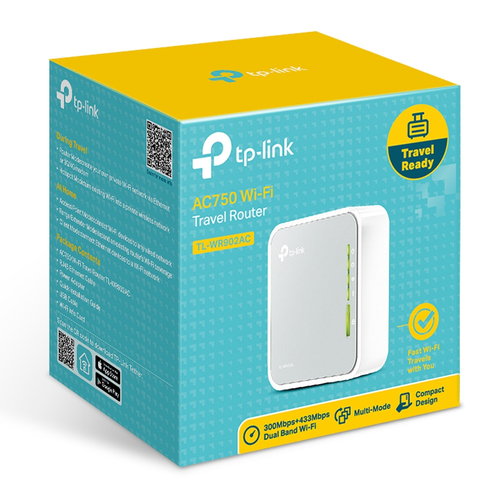 TP-Link TL-WR902AC Wi-Fi 5 IEEE 802.11ac Ethernet Drahtlos Router - Dualband - 2,40 GHz ISM-Band - 5 GHz UNII-Band - 2 x A