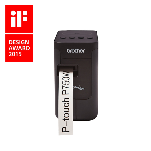 Brother P-touch PT-P750w Desktop Thermal Transfer Printer - Colour - Label Print - USB - Wireless LAN - 24 mm (0.94"") Pri