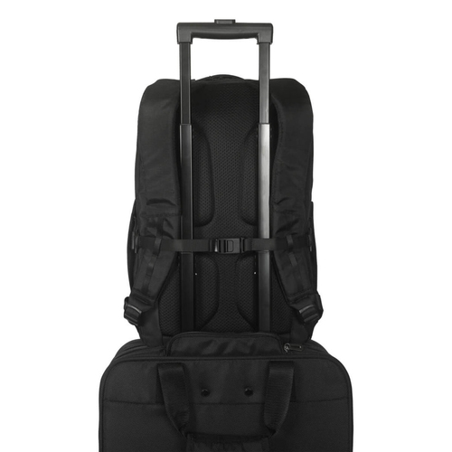 Targus Work+ TBB657GL Carrying Case (Backpack) for 33 cm (13") to 40.6 cm (16") Notebook - Black - Plastic Body - Fabric I