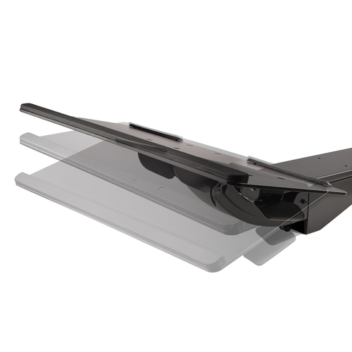 StarTech.com Tastatur-/Mausfach - 144,8 mm Höhe x 711,2 mm Breite - Schwarz - Stahl