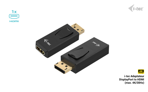 Adaptateur A/V i-tec - 3840 x 2160 Supported - Noir