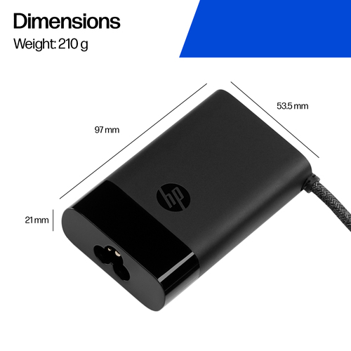 HP USB-C 65W Laptop Charger. Purpose: Laptop, Power supply type: Indoor, Input voltage: 90 V. Product colour: Black. Compl