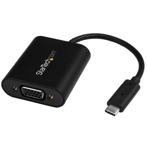 StarTech.com USB-C to HDMI Adapter - With Stay Awake - Presentation Mode - USB C Adapter - USB-C to VGA Projector Adapter 