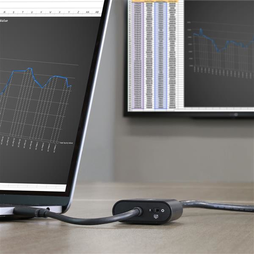 StarTech.com USB-C to HDMI Adapter - With Stay Awake - Presentation Mode - USB C Adapter - USB-C to VGA Projector Adapter 