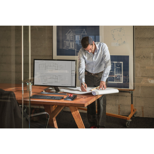 Kensington Expert Mouse Trackball - Bluetooth/Radio Frequency - USB - Optical - Black - Wireless - Trackball