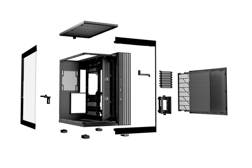 be quiet! Light Base 600 DX Black Computer Case - ATX Motherboard Supported - Steel, Glass, Acrylonitrile Butadiene Styren