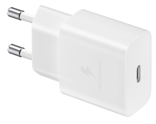 Samsung 15 W AC Adapter - For USB Type C Device - 120 V AC, 230 V AC Input - 5 V DC, 9 V DC Output - 2 A - White