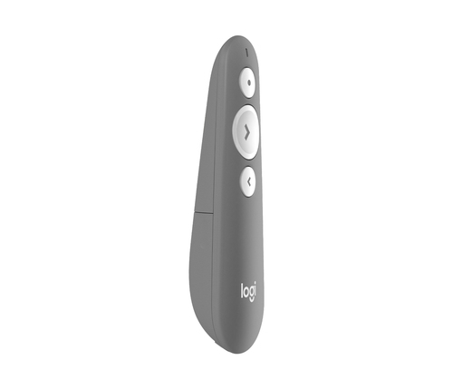 Logitech R500 Presentation Pointer - Bluetooth/Radio Frequency - USB - Mid Gray - Wireless - 20 m - 2.40 GHz - 1 x AAA Bat