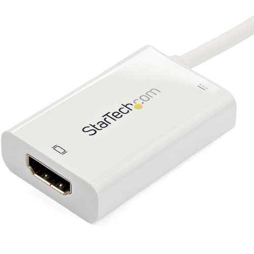 StarTech.com USB C to HDMI Adapter â€" 4k 60hz â€" Thunderbolt 3 Compatible â€" Power Delivery â€" USB C Adapter â€" USB-C