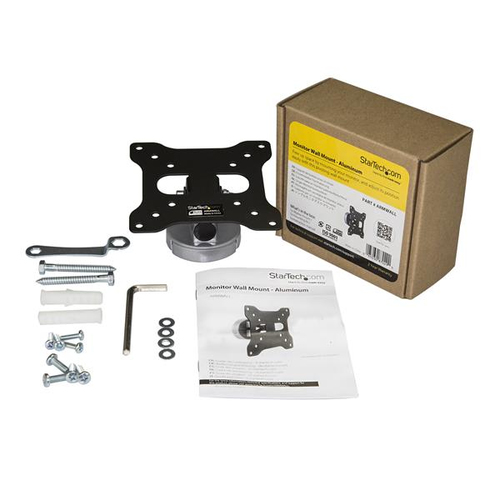 StarTech.com Wall Mount Monitor Arm, Aluminum, Supports 13ï¿½ï¿½ to 34" (33.1lb/15kg) Monitors, VESA Mount, TV Wall Mount,