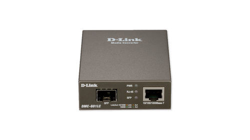 Gigabit Ethernet SFP Konverter, 10/100/1000 Mbit/s TP (RJ-45) zu 100/1000 Mbit/s SFP Slot, FDX, externes EURO-Steckernetzt