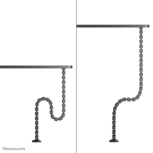 Neomounts ADS06-132BL Cable spine - magnetic fixture - universal. Type: Cable guide, Purpose: Desk, Product colour: Black.
