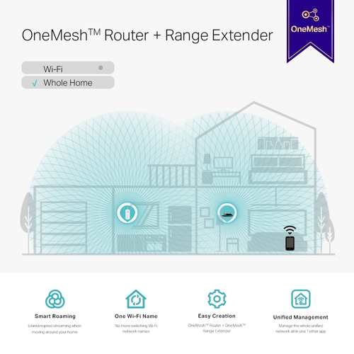 TP-Link RE550 IEEE 802.11ac 1,86 Gbit/s Drahtloser Range-Extender - 2,40 GHz, 5 GHz - 3 x Externe Antenne(n) - Extern - MI