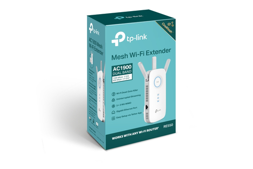 TP-Link RE550 IEEE 802.11ac 1,86 Gbit/s Drahtloser Range-Extender - 2,40 GHz, 5 GHz - 3 x Externe Antenne(n) - Extern - MI