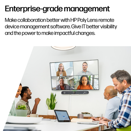 Poly Studio X52 Video Conference Equipment - White - 3840 x 2160 Video (Live) Video (Content) - H.323, SIP - 4K UHD - H.26