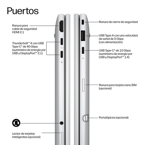 HP EliteBook 8 Flip G2i 33.8 cm (13.3") Touchscreen Convertible Copilot+ PC 2 in 1 Notebook - WUXGA - Intel Core Ultra 5 S