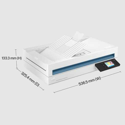 HP Scanjet Enterprise Flow N6600 fnw1 ADF Scanner - 600 x 600 dpi Optical - 48-bit Color - 8-bit Grayscale - 50 ppm (Mono)
