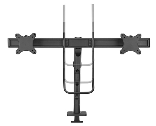 Neomounts NEXT One Mounting Arm for Monitor, Display - Black - Height Adjustable - 2 Display(s) Supported - 43.2 cm to 68.