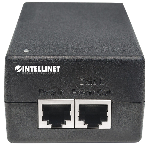 Intellinet PoE Injector - 120 V AC, 230 V AC Input - 52 V DC, 1.15 A Output - 1 x 10/100/1000Base-T Input Port(s) - 1 x 10