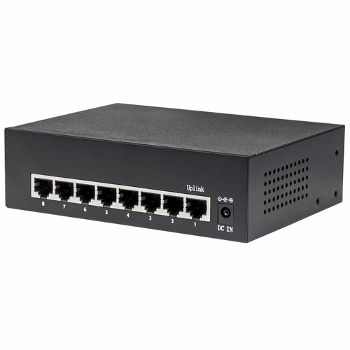 Manhattan 561204 8 Ports Ethernet Switch - Gigabit Ethernet - 10/100/1000Base-T - 2 Layer Supported - Twisted Pair - Desktop