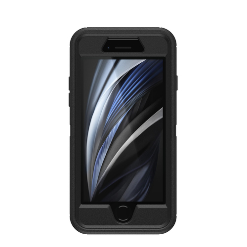 OtterBox Defender Rugged Carrying Case (Holster) Apple iPhone 7, iPhone 8 Smartphone - Black - Dirt Resistant, Bump Resist