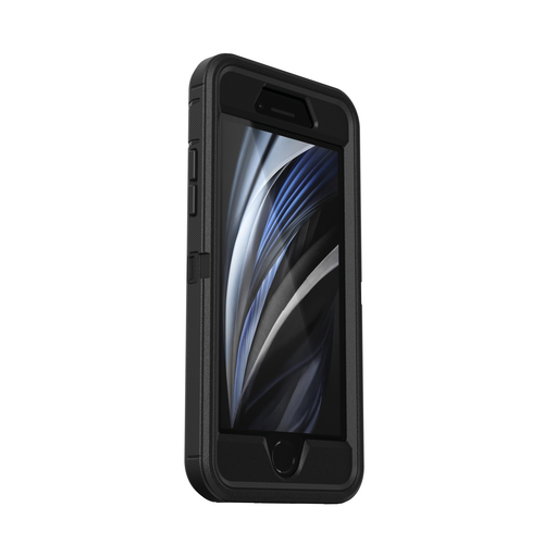 OtterBox Defender Rugged Carrying Case (Holster) Apple iPhone 7, iPhone 8 Smartphone - Black - Dirt Resistant, Bump Resist
