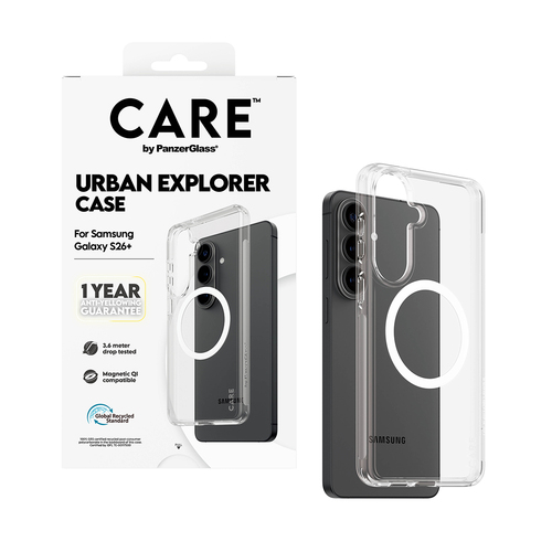 PANZERGLASS CARE CASE URBAN QI SAMS GALAXY S26 PLUS TRP/WHITE