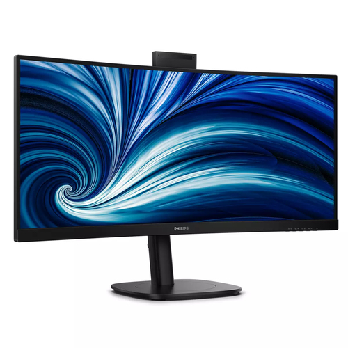 Philips 34B2U3600CH 34 Zoll Klasse Webcam UWQHD Gekrümmter Bildschirm LED-Monitor - 21:9 Format - Schwarz - 86,4 cm (34 Zo