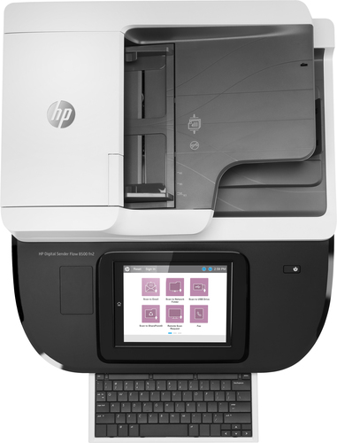 HP Flow 8500 fn2. Optical scanning resolution: 600 x 600 DPI. Scanner type: Flatbed & ADF scanner. Scan file formats: CSV,