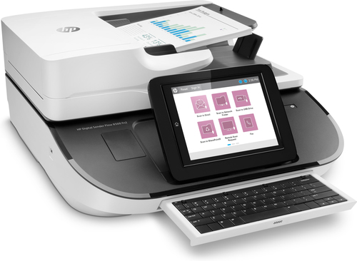 HP Flow 8500 fn2. Optical scanning resolution: 600 x 600 DPI. Scanner type: Flatbed & ADF scanner. Scan file formats: CSV,